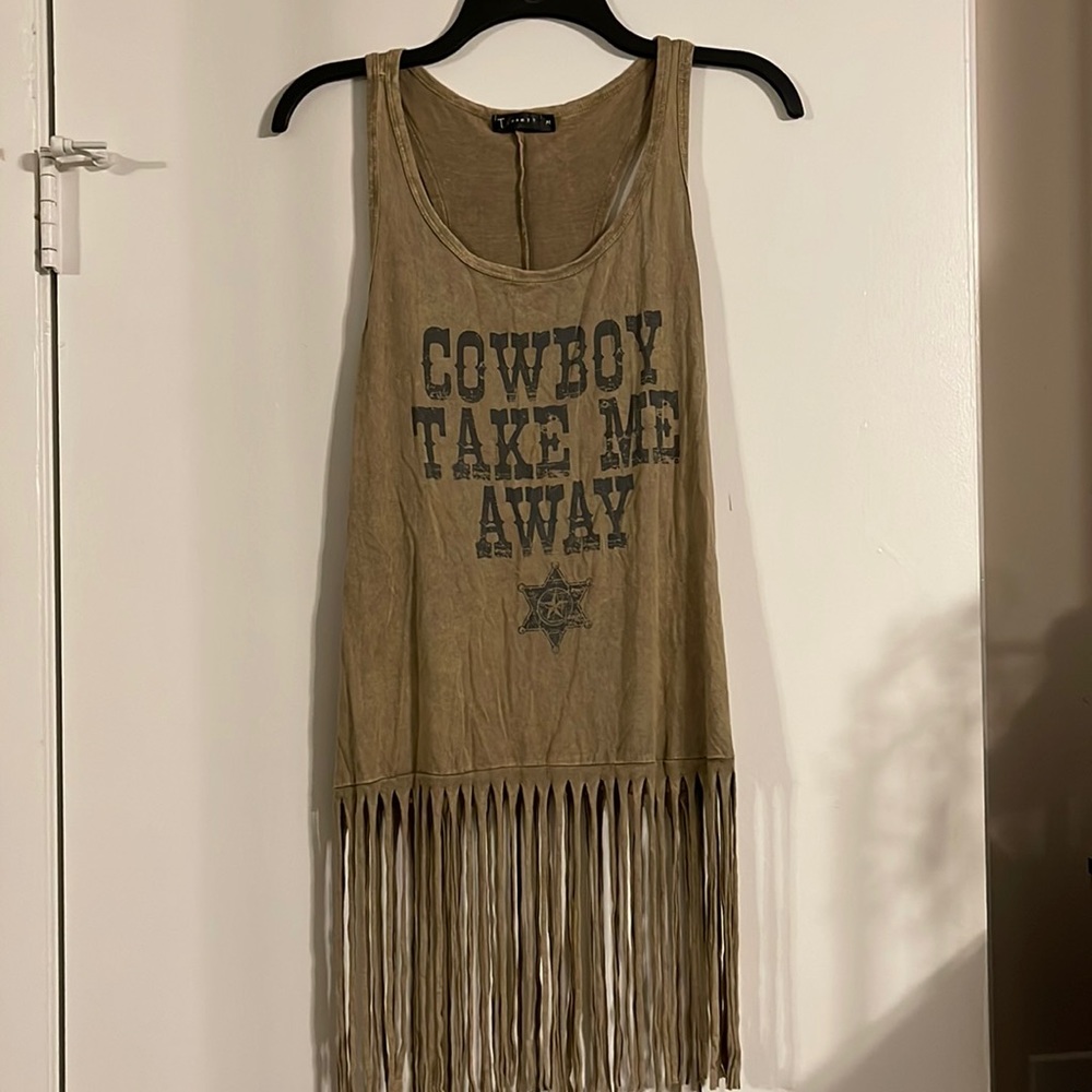 Brown tank top